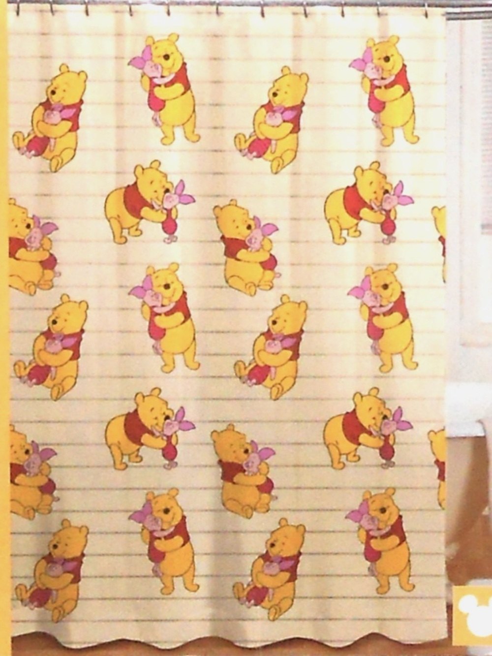 Disney Winnie the Pooh cloth shower curtain